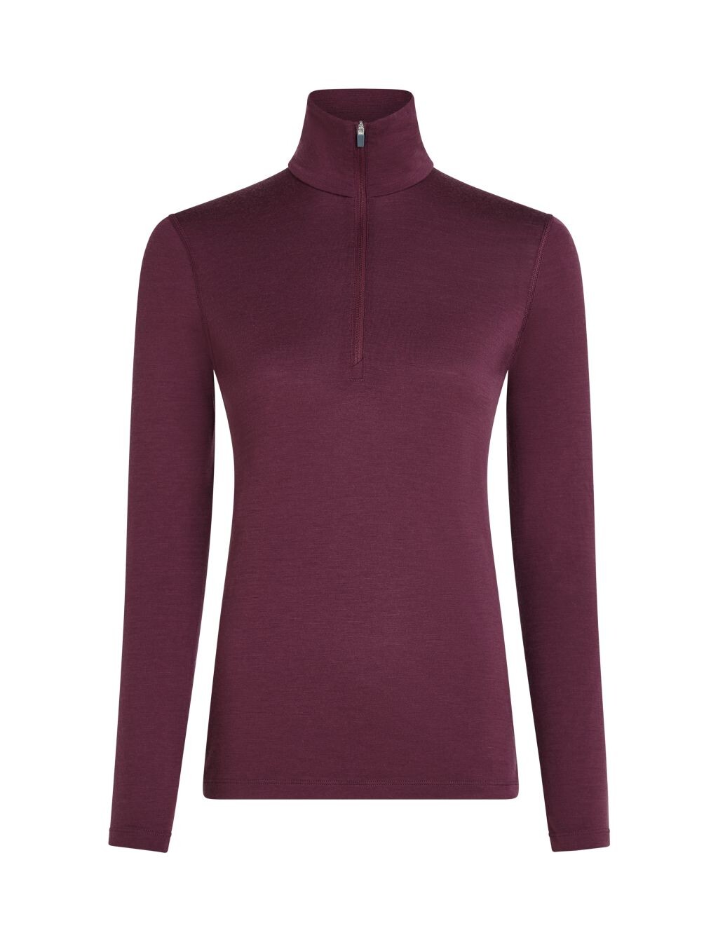 ICEBREAKER Wmns 200 Oasis LS Half Zip, Dark Berry (vzorek) velikost: S