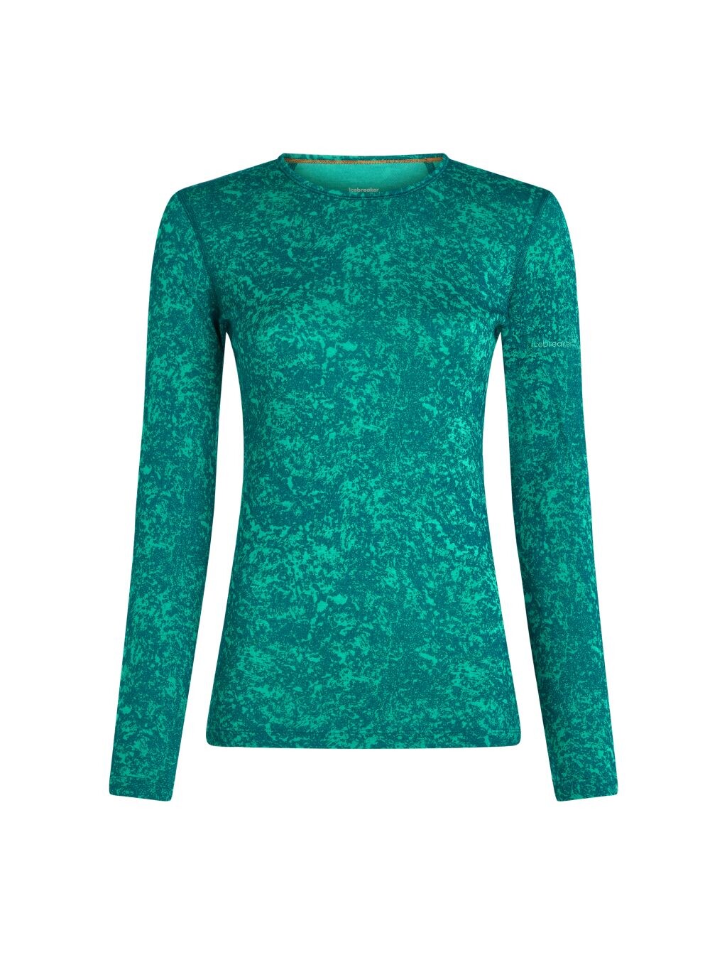 ICEBREAKER Wmns Merino 200 Oasis LS Crewe Moss BloomAOP, Fresh/Tidal Teal/Aop (vzorek) velikost: S