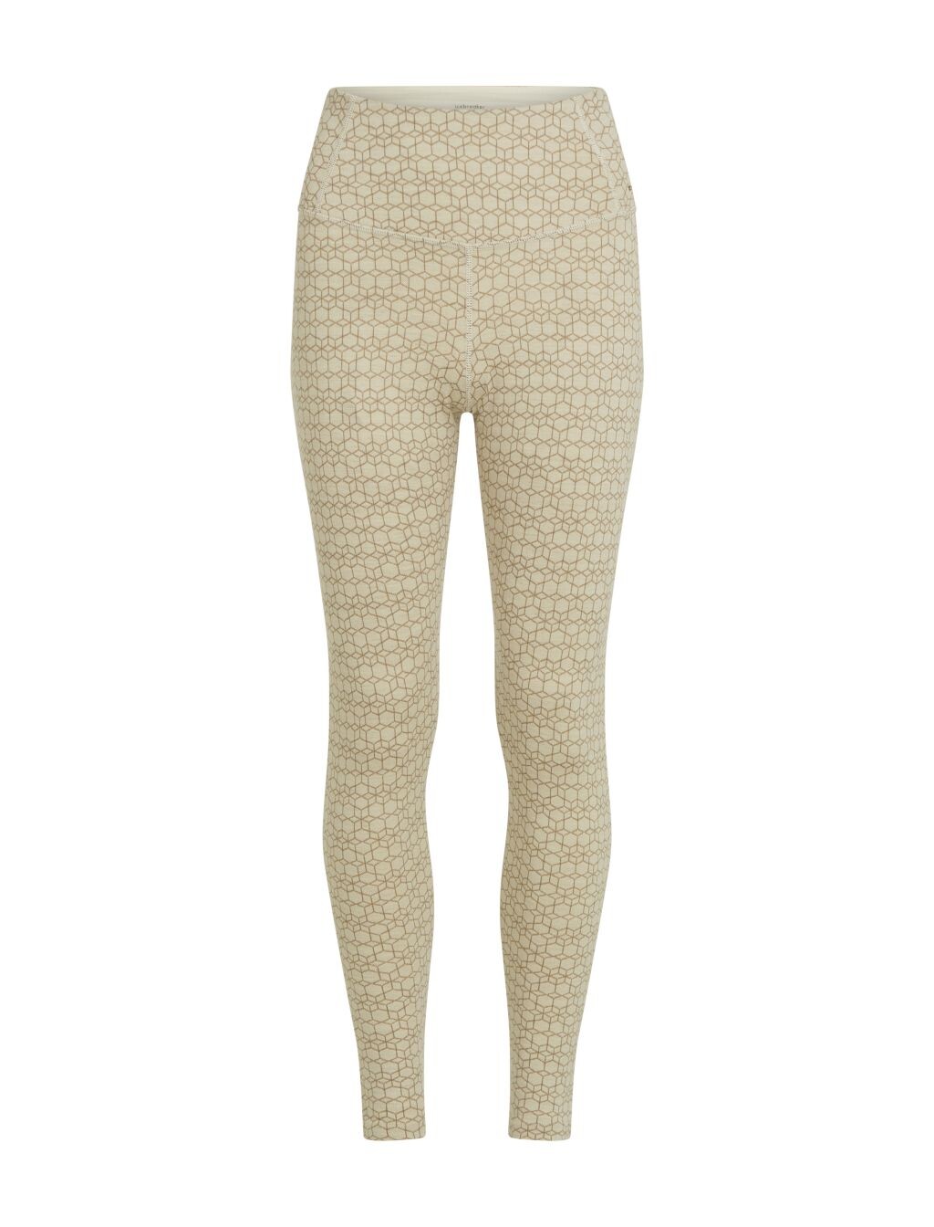 ICEBREAKER Wmns Merino 260 Tech Vertex High Rise Leggings AlpGeo, Undyed/Cumin/J (vzorek) velikost: S