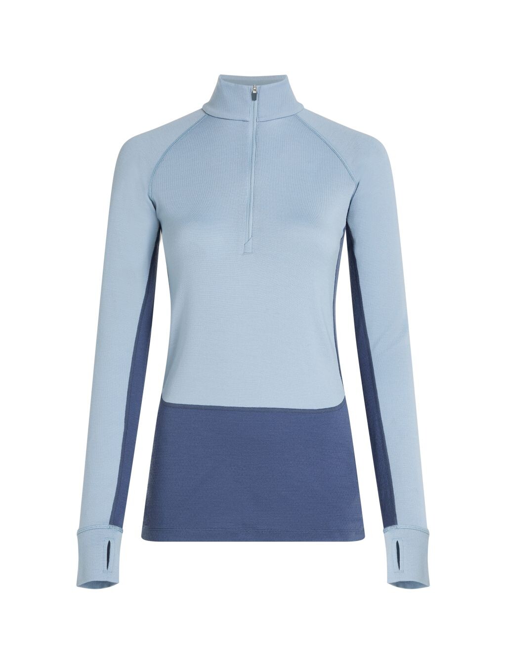 ICEBREAKER Wmns Merino 260 ZoneKnit LS Half Zip, Dawn/Zincblue/Cb (vzorek) velikost: S