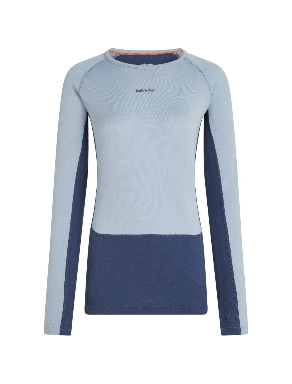 ICEBREAKER Wmns Merino 260 ZoneKnit LS Crewe, Dawn/Zincblue/Cb (vzorek) velikost: S