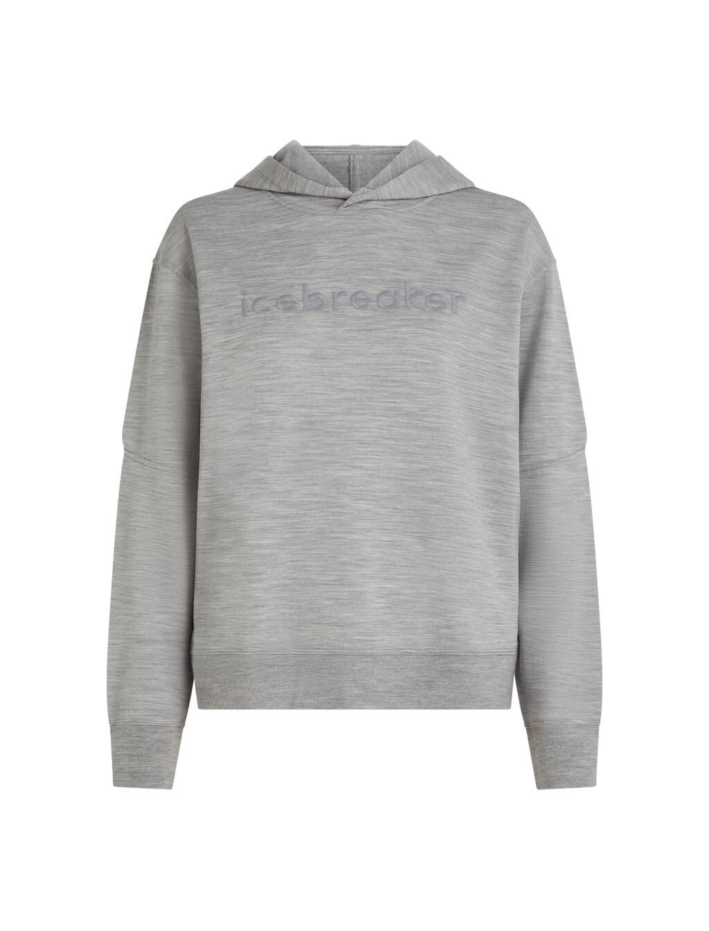 ICEBREAKER Wmns Merino 360 RealFleece Elemental LS Hood, Metro Heather (vzorek) velikost: S