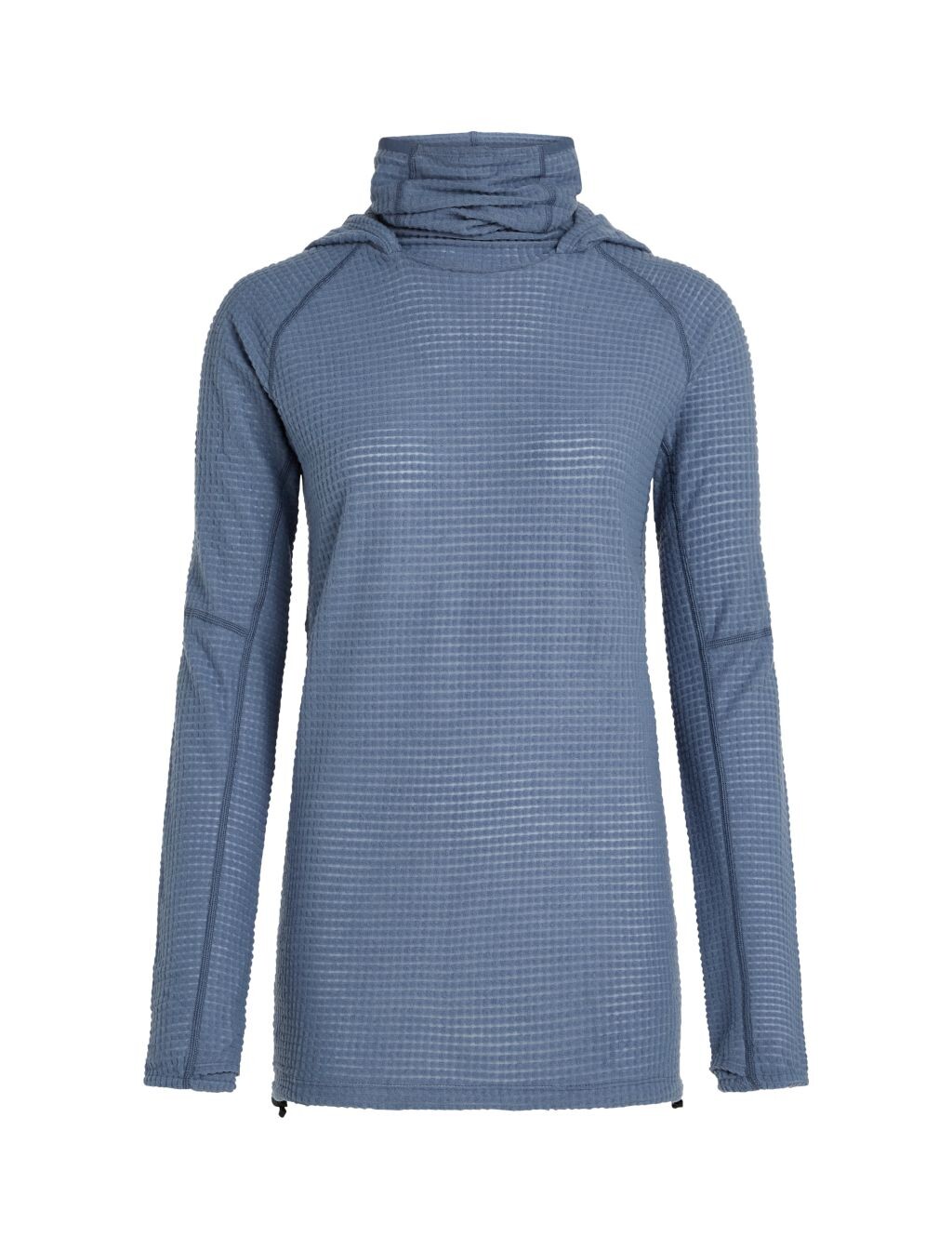 ICEBREAKER Wmns Merino 400 RealFleece Grid Pulover Hood, Dawn (vzorek) velikost: S