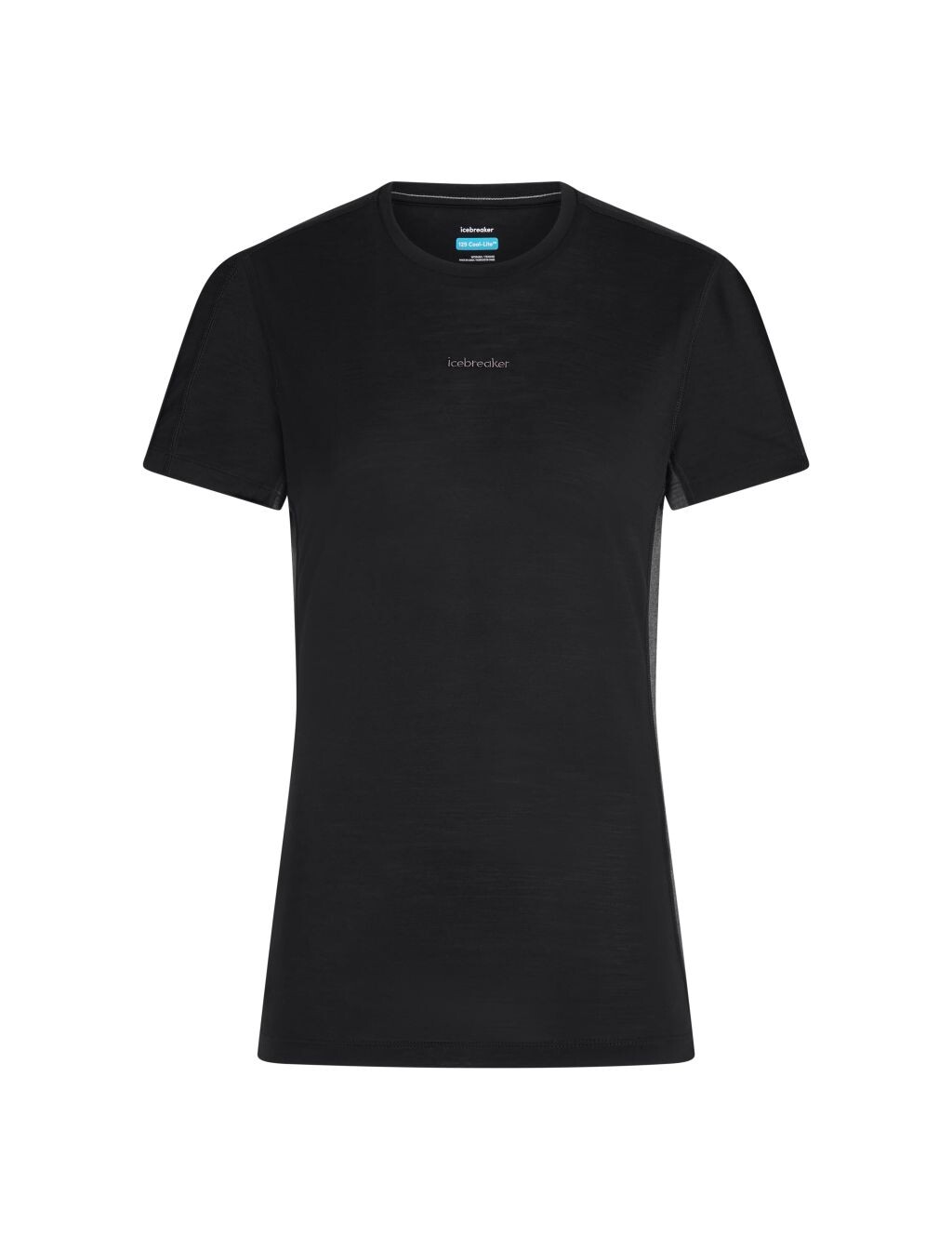 ICEBREAKER Wmns Merino 125 CL Sphe SS Tee Col Block, Black/Jet Heather/Cb (vzorek) velikost: S