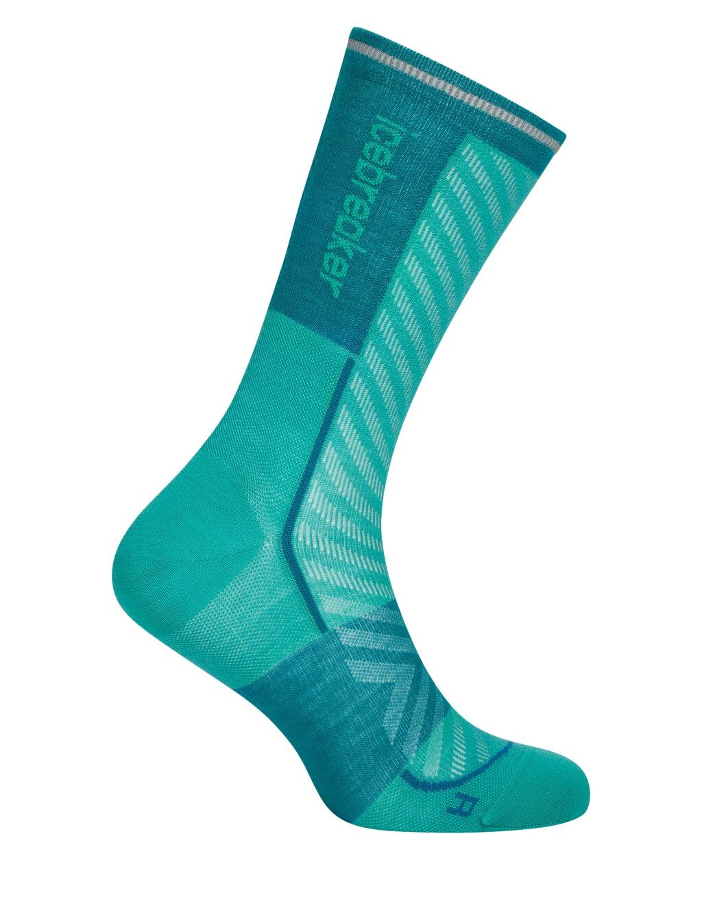 ICEBREAKER Wmns Merino Run+ Ultralight Crew, Fresh/Tidal Teal (vzorek) velikost: M