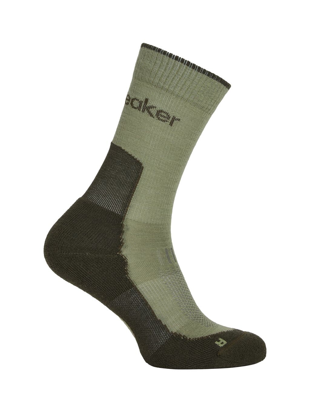 ICEBREAKER Wmns Merino Hike+ Light Crew, Lichen/Dark Loden (vzorek) velikost: M