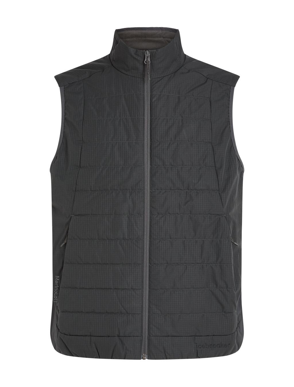 ICEBREAKER Mens 1360 MerinoLoft Vest, Obsidian (vzorek) velikost: M