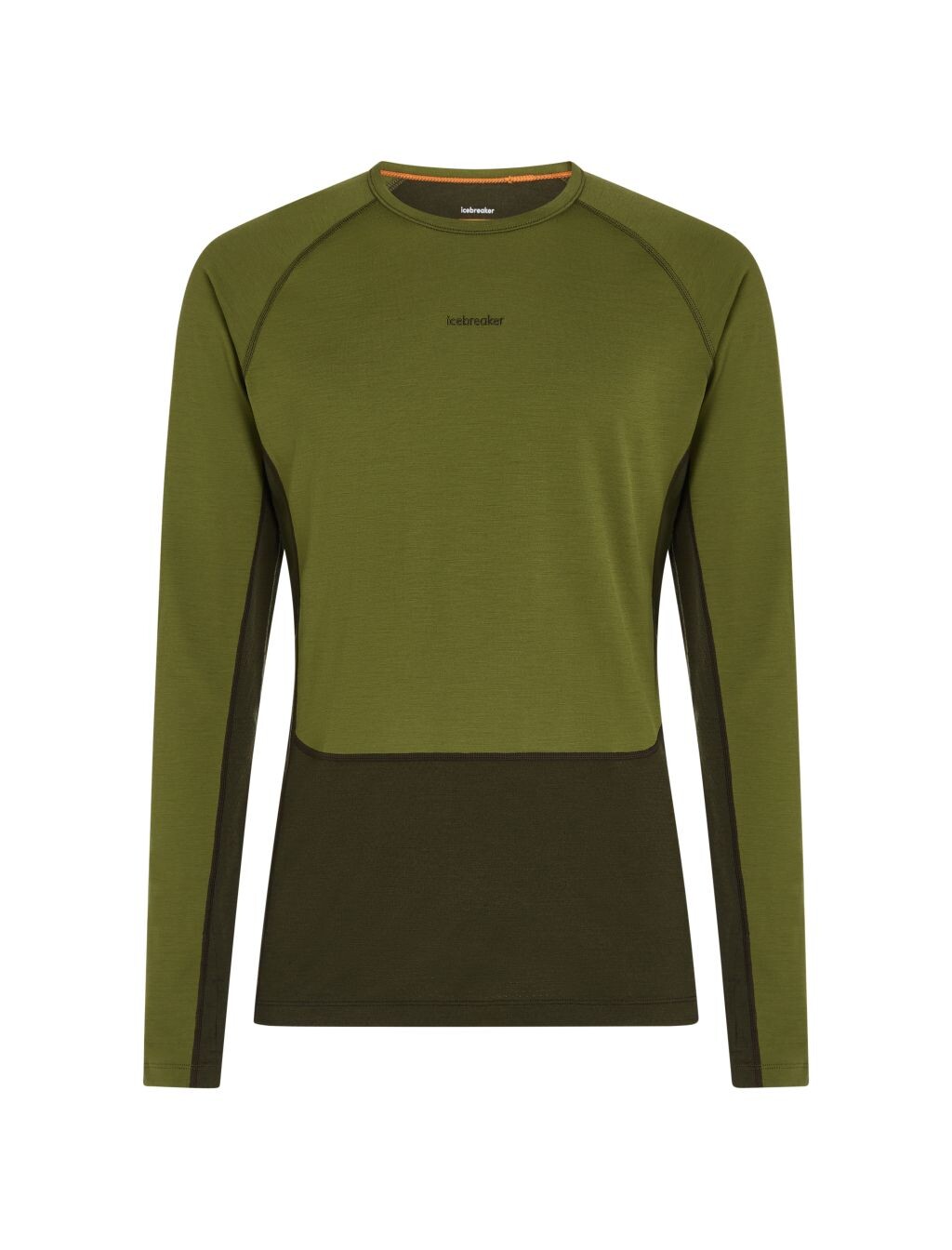 ICEBREAKER Mens Merino 200 ZoneKnit LS Crewe, Dark Loden/Sphagnum/Cb (vzorek) velikost: M