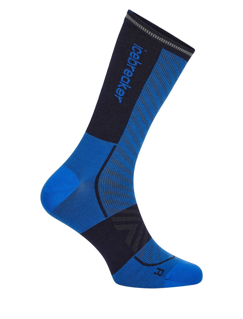 ICEBREAKER Mens Merino Run+ Ultralight Crew, Lazurite/Midnight Navy (vzorek) velikost: M