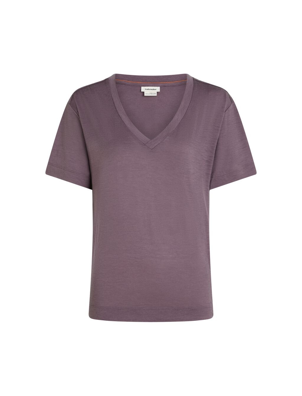 ICEBREAKER Wmns Merino 150 Tech Lite SS Relax V Neck, Grey Plum (vzorek) velikost: S