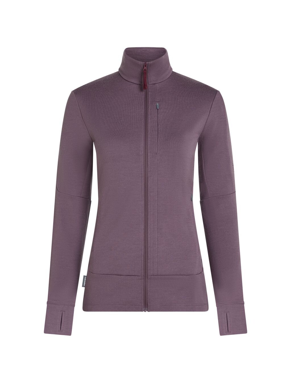 ICEBREAKER Wmns Merino 260 Quantum IV LS Zip, Grey Plum (vzorek) velikost: S