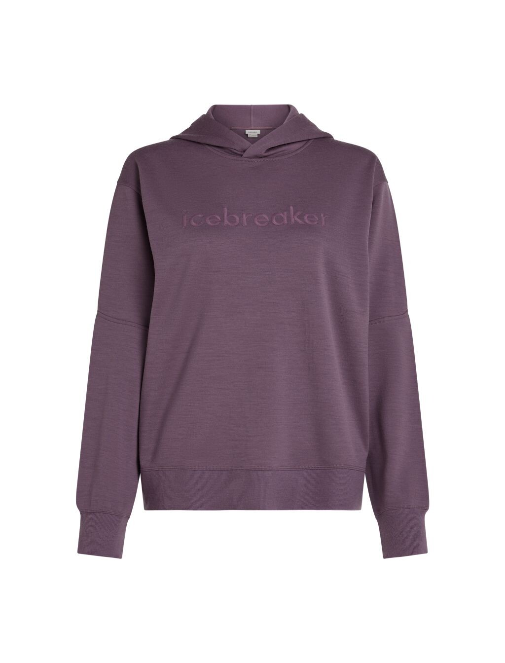 ICEBREAKER Wmns Merino 360 RealFleece Elemental LS Hood, Grey Plum (vzorek) velikost: S