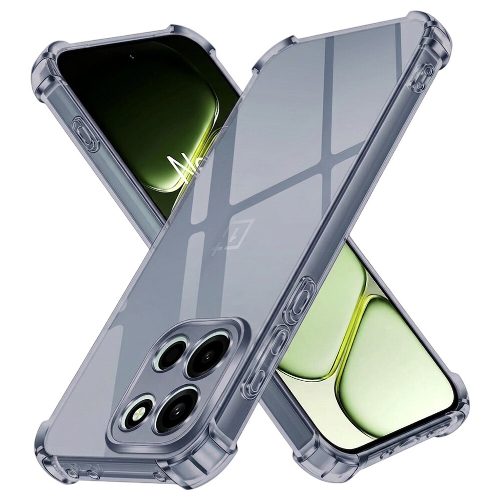 Kryt Techsuit Shockproof Clear Silicone pro OnePlus Nord 6 kouřově černý