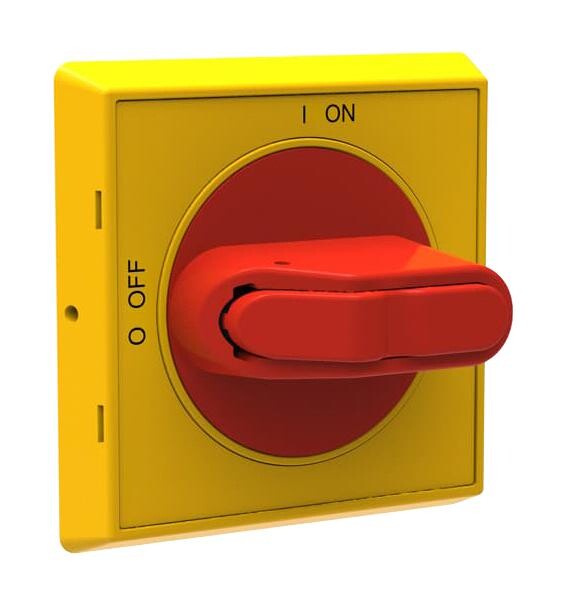 Abb 1Sca105322R1001 Selector Handle, Disconnect Sw, Red/yel