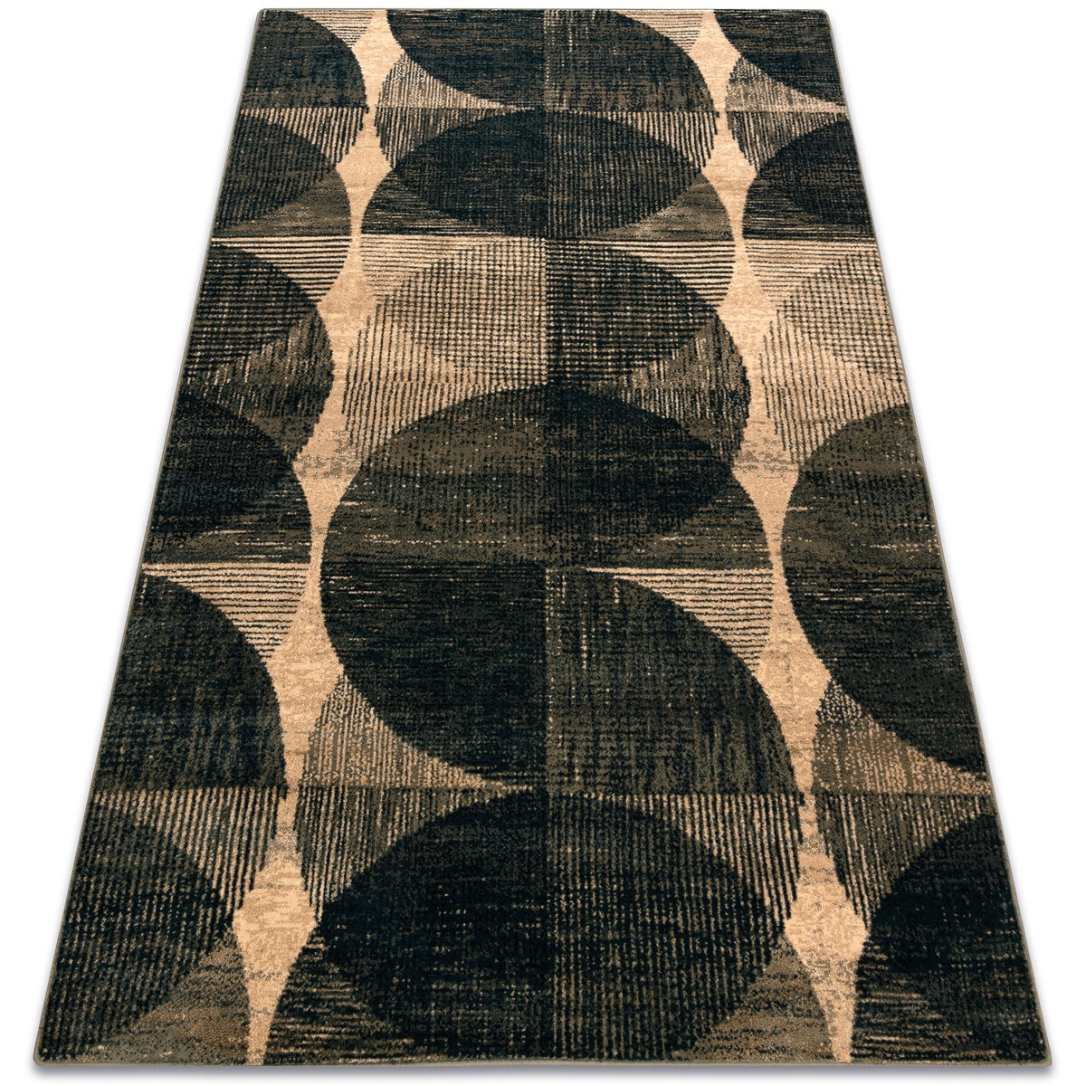 Rugsx  Vlněný koberec OMEGA FADO geometrická jadeit ze 200x300 cm