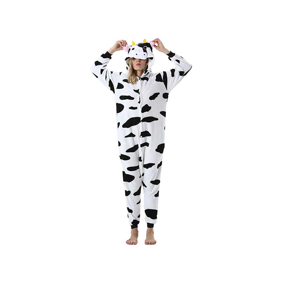 Ekw  Dámský overal Cow černo-bílá  Černá