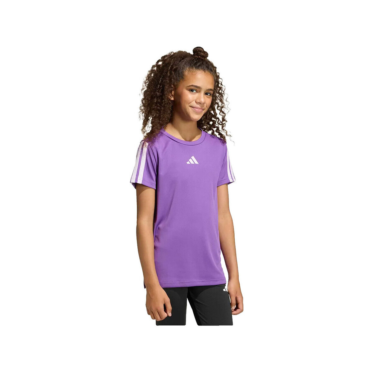 adidas  T-shirt  Training Essentials 3 Stripes ajusté  Fialová