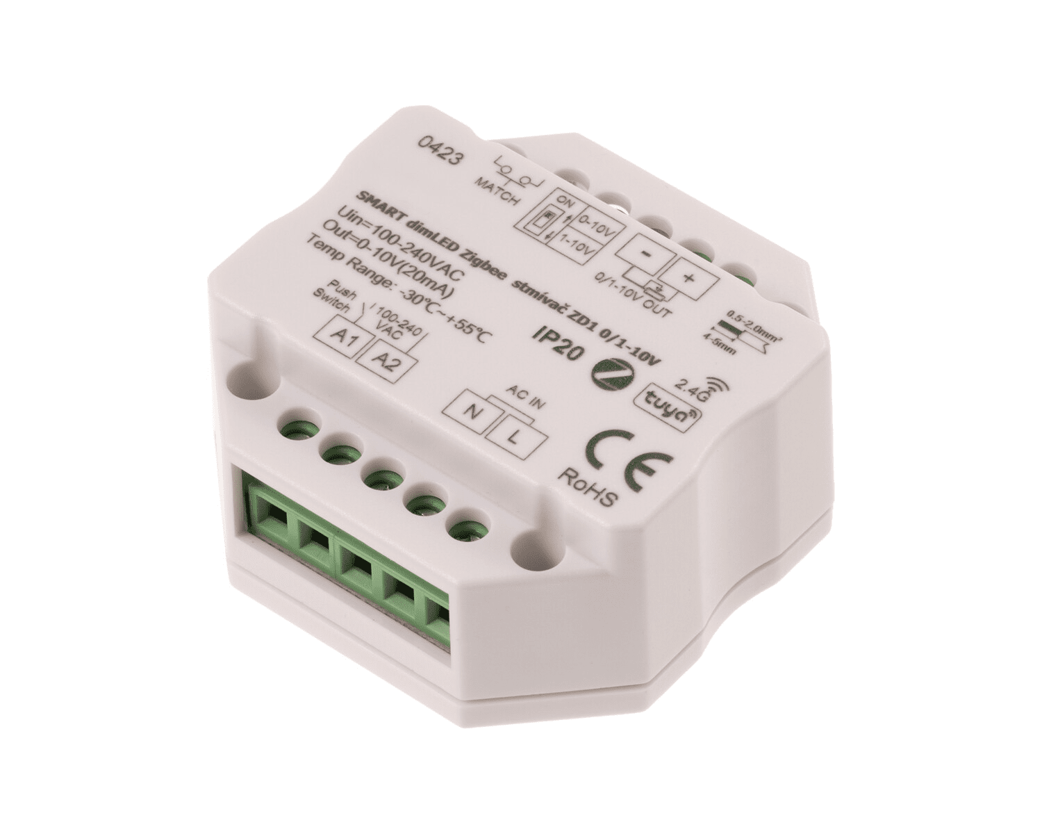 T-LED DimLED SMART Stmívač ZigBee pro LED svítidla 0/1-10V 065506