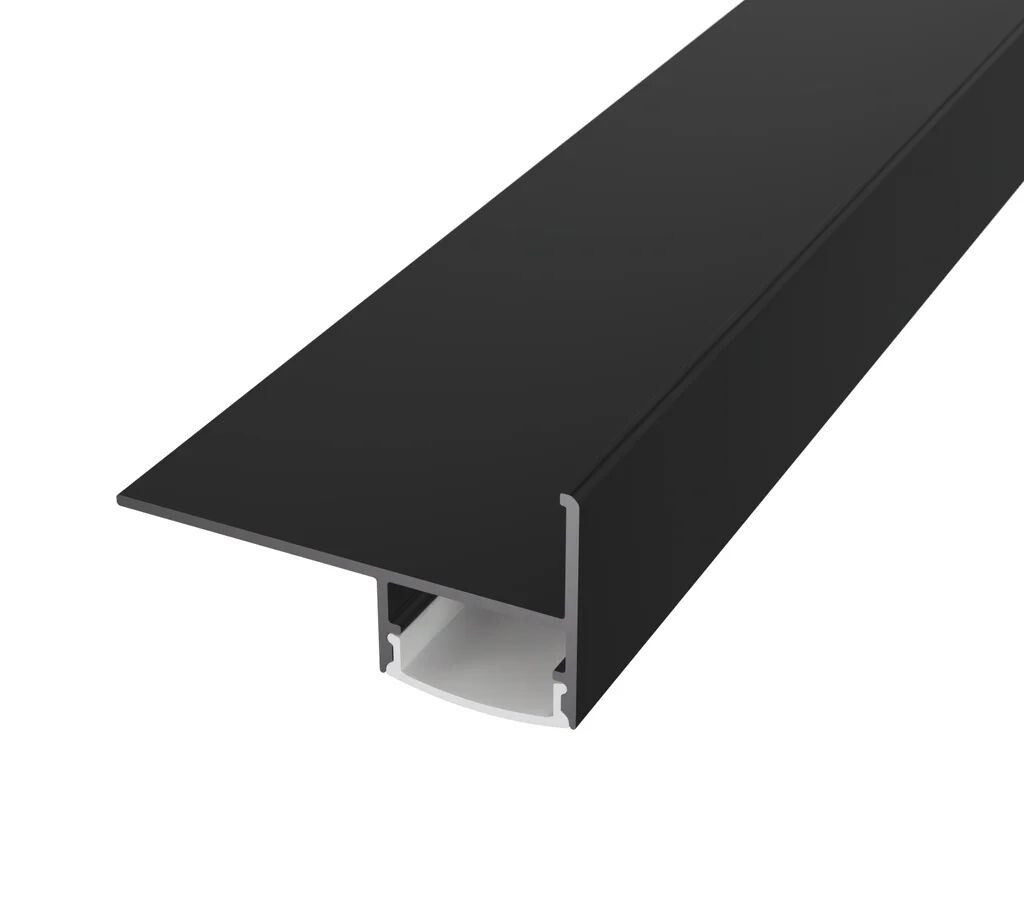 LED Solution Schodišťový profil pro LED pásky SCH3 černý Vyberte variantu a délku: Profil bez difuzoru 2m LP407FB