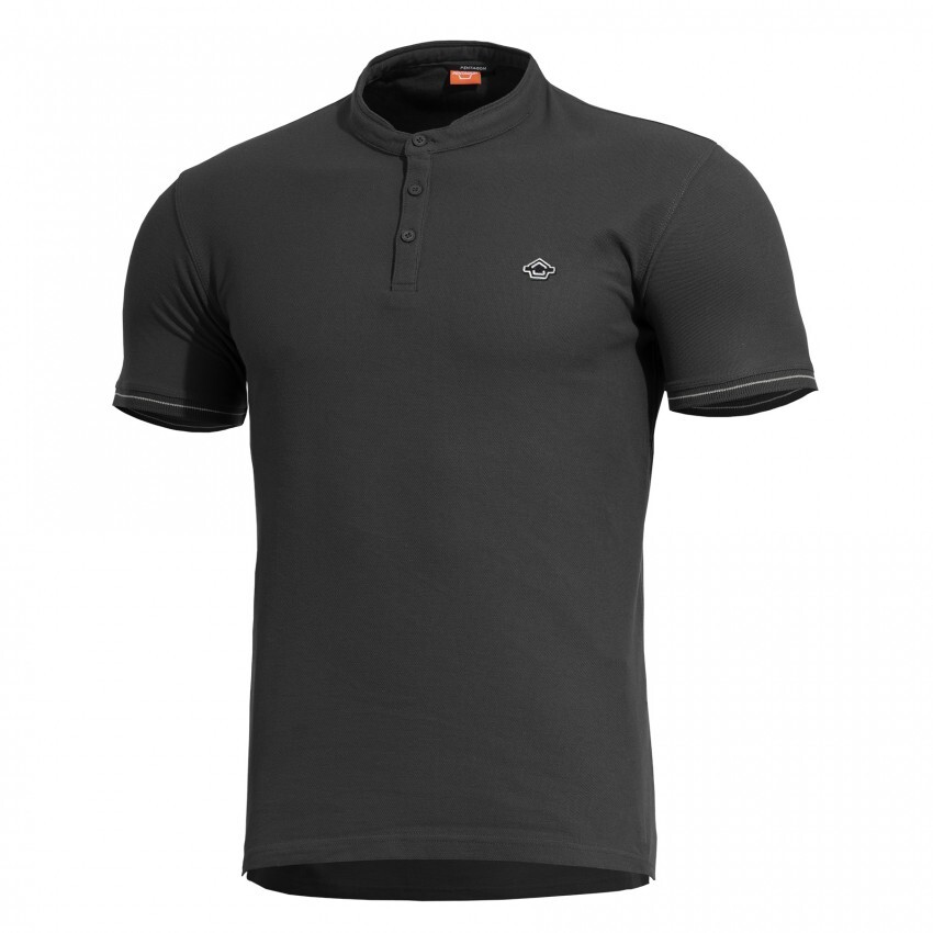 Polokošile Pentagon Levantes Henley Stripes - černá, L
