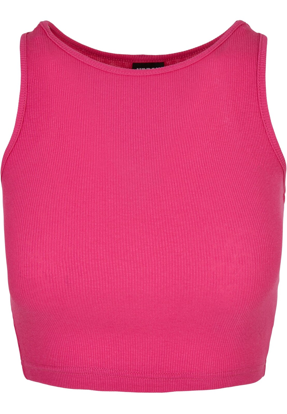 Tílko dámské Urban Classics Ladies Cropped Rib Top - růžové, XS