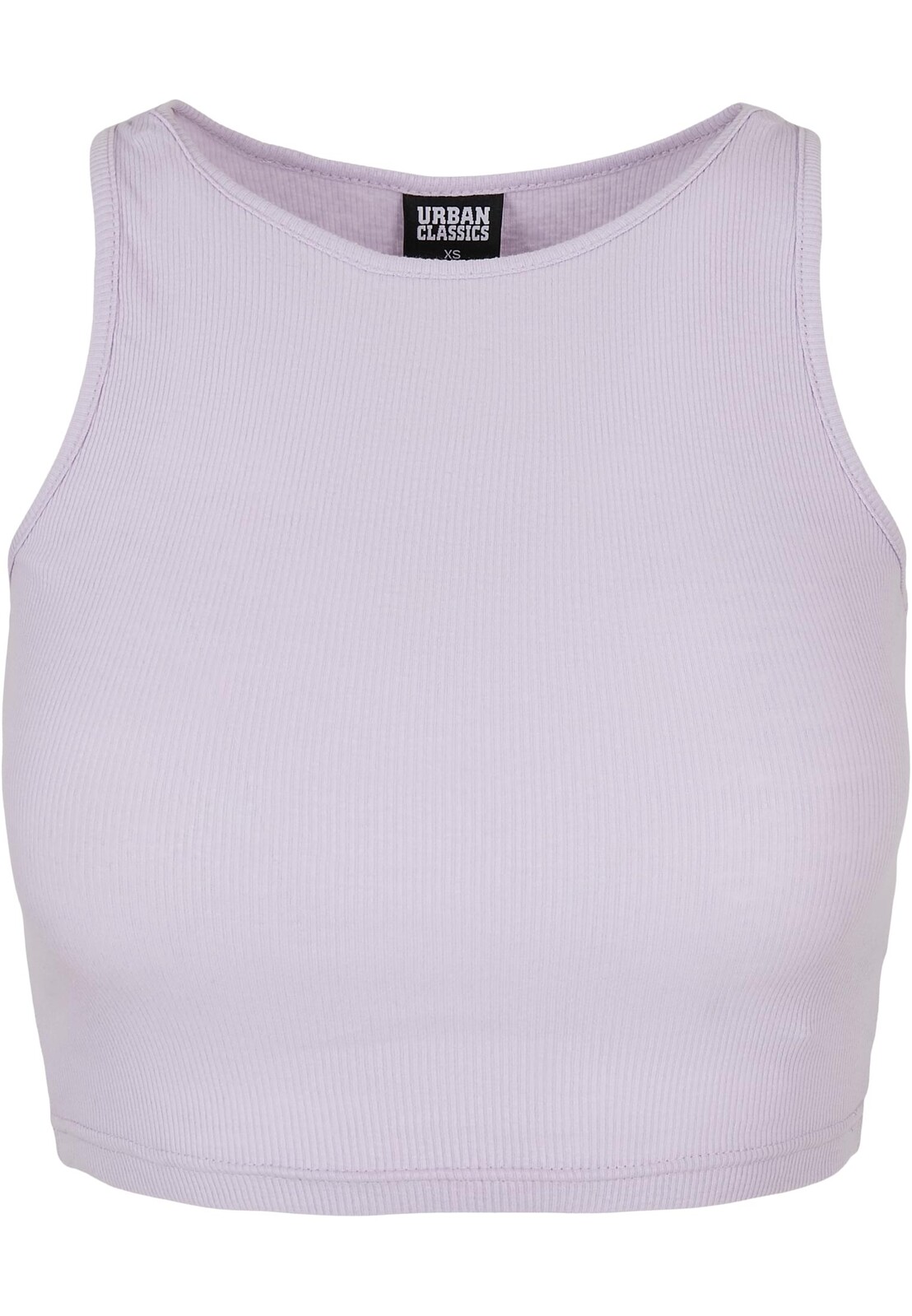 Tílko dámské Urban Classics Ladies Cropped Rib Top - světle fialové, XS