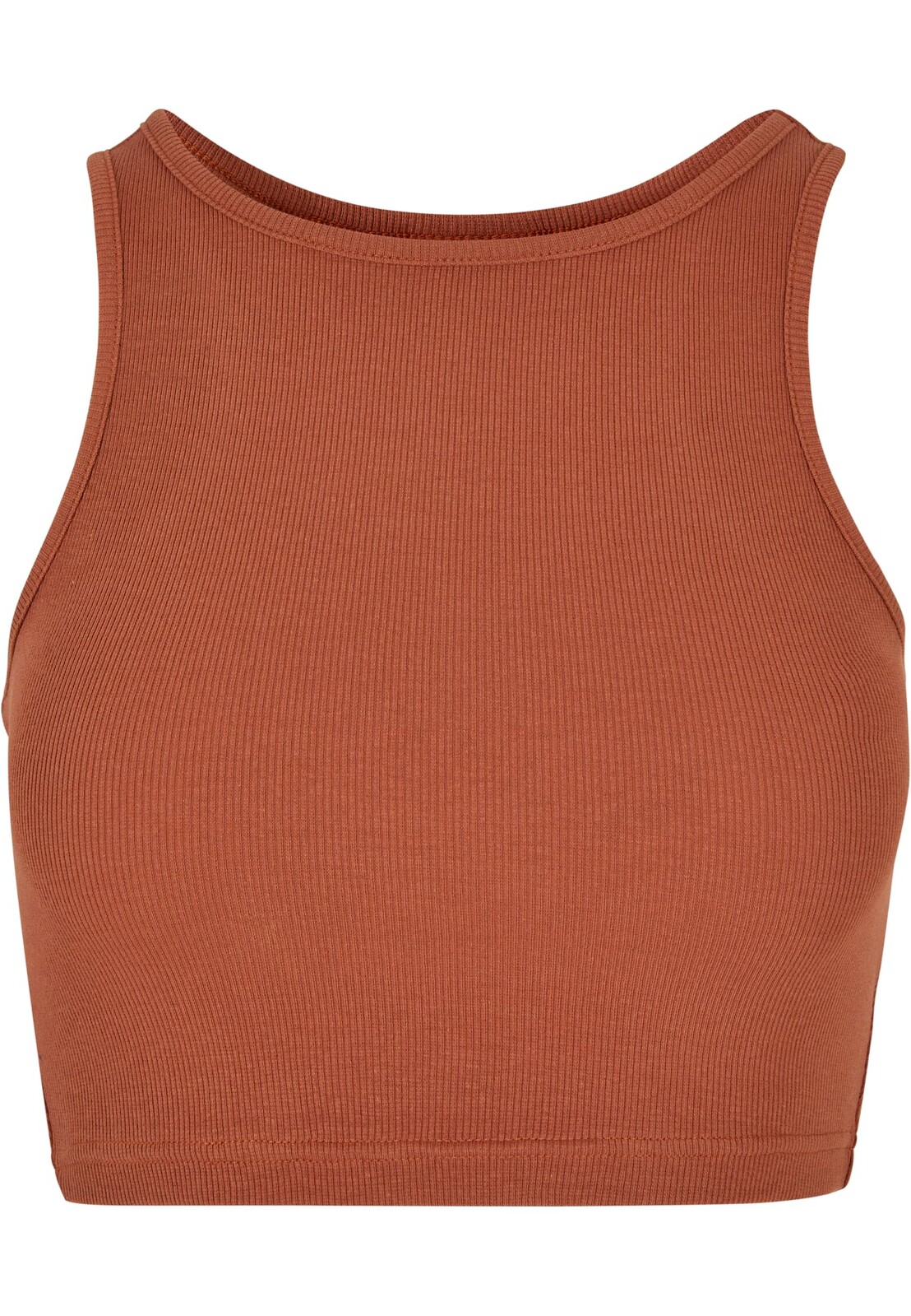 Tílko dámské Urban Classics Ladies Cropped Rib Top - červené, XS
