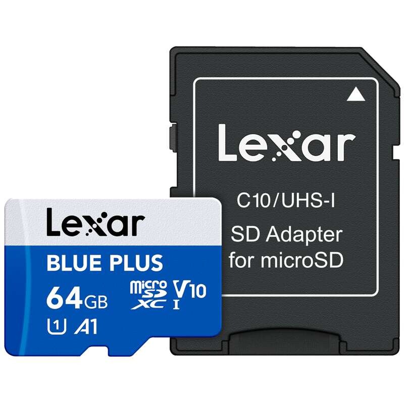 Lexar microSDHC Blue Plus UHS-I 64GB s SD adaptérem LMSBLPL064G-BNANG