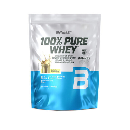 BioTech 100% Pure Whey Banán 900 g