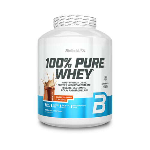 BioTech 100% Pure Whey Slaný karamel 2000 g