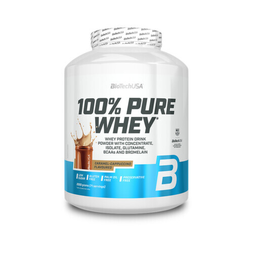 BioTech 100% Pure Whey Karamelové kapučíno 2000 g