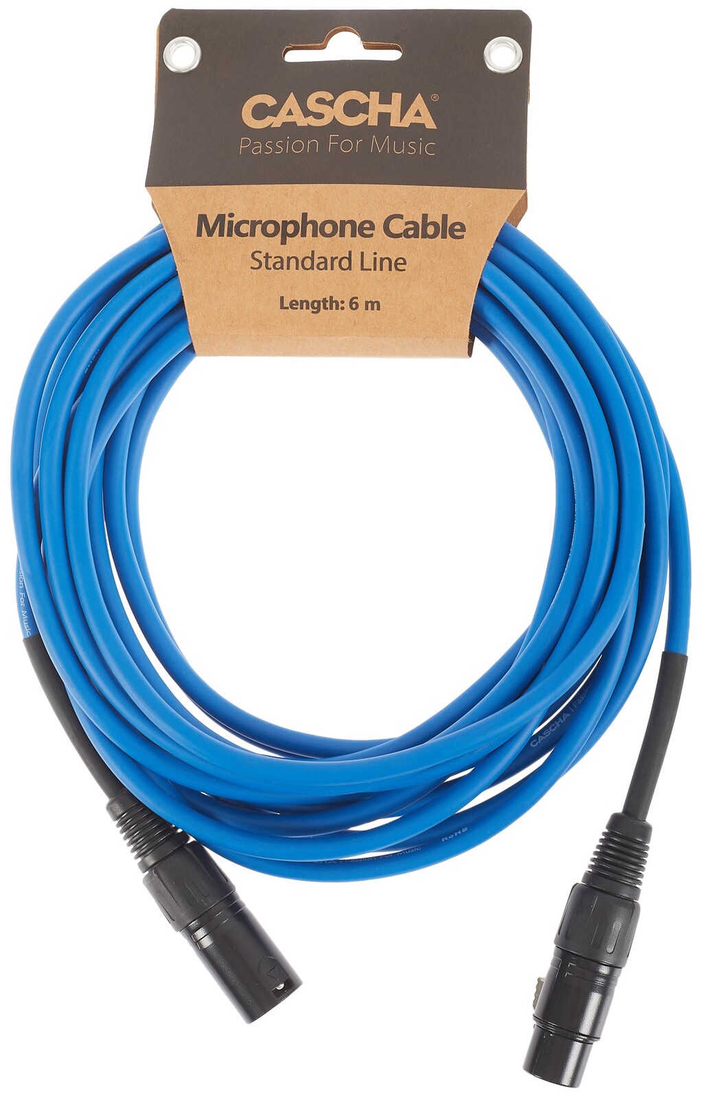Cascha Standard Line Mic Cable Blue 6m (rozbalené)