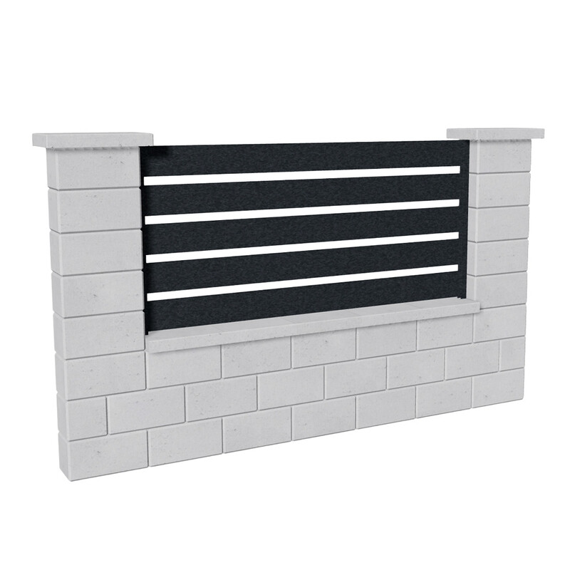 Výplň plotová DEKMETAL TAVOLA 2G43A anthracite grey