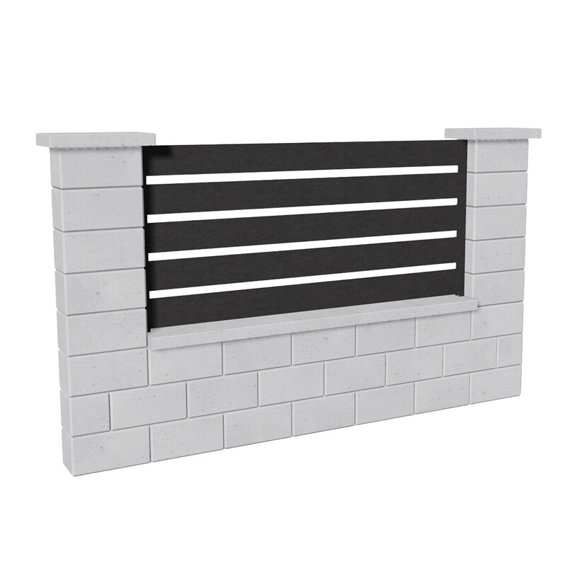 Výplň plotová DEKMETAL TAVOLA 2N09A jet black