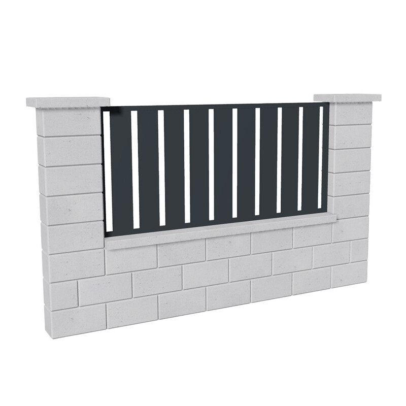 Výplň plotová DEKMETAL STECCA 7G78D anthracite grey