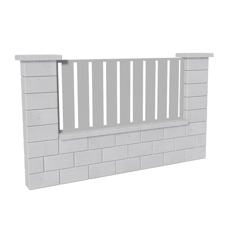 Výplň plotová DEKMETAL STECCA MMA96 white aluminium