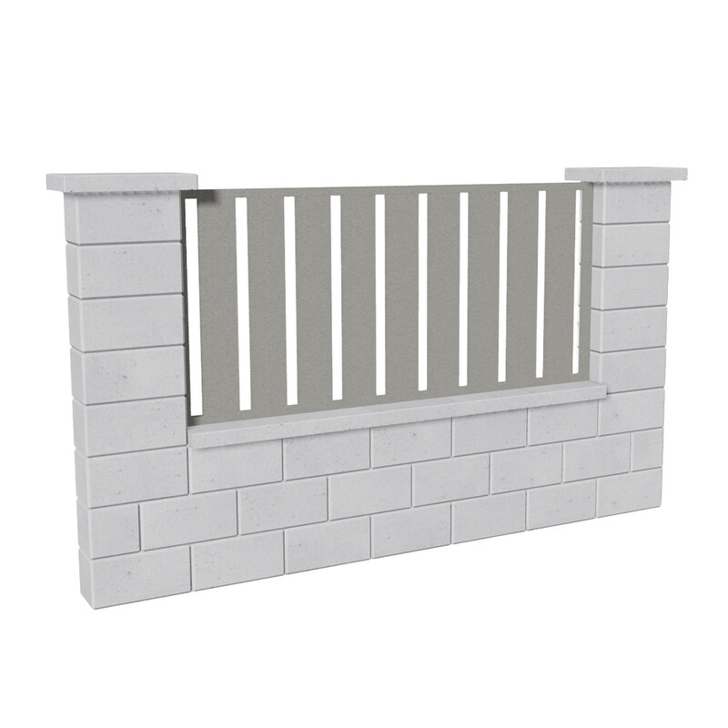 Výplň plotová DEKMETAL STECCA 2A094 grey aluminium