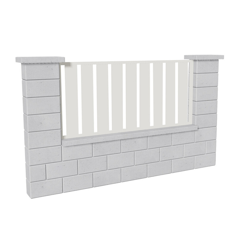 Výplň plotová DEKMETAL STECCA 2W690 pure white