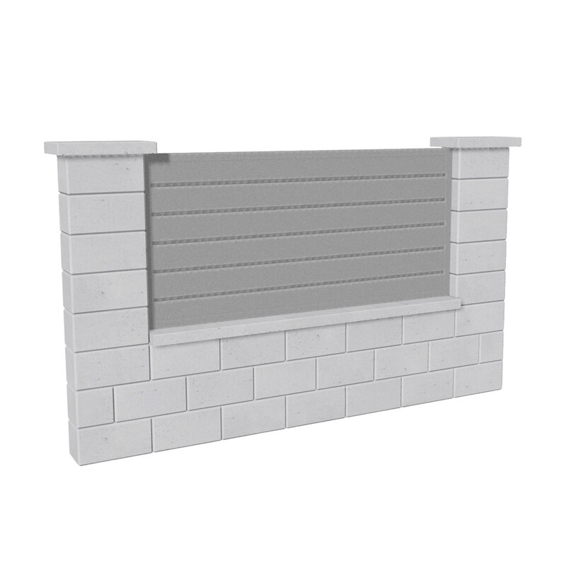 Výplň plotová DEKMETAL CANTO MMA96 white aluminium
