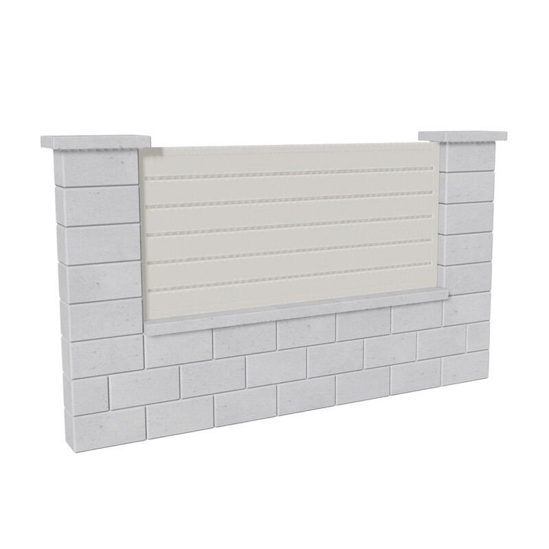 Výplň plotová DEKMETAL CANTO 2W690 pure white