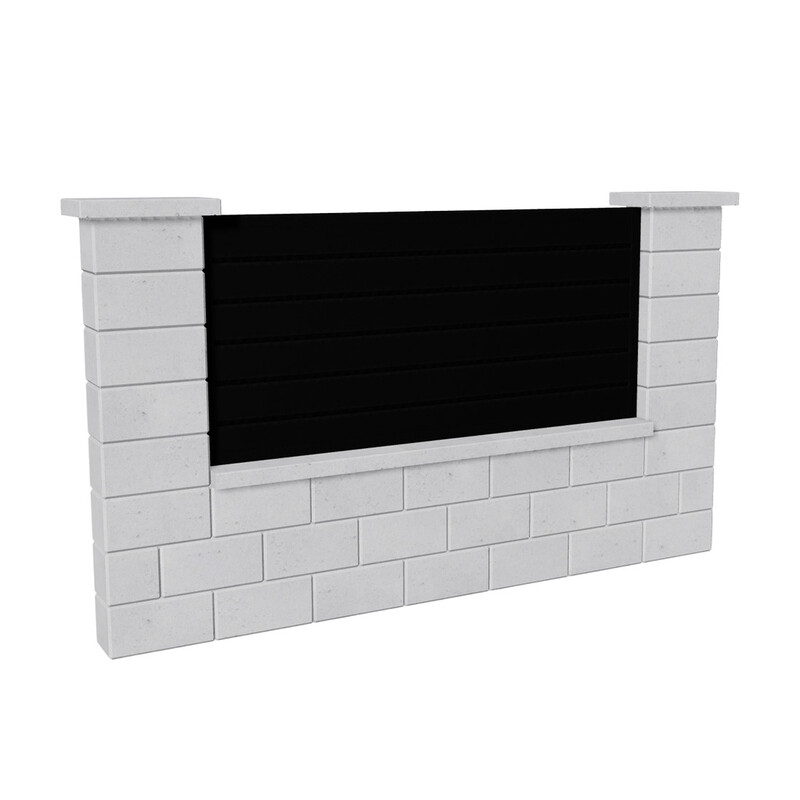 Výplň plotová DEKMETAL CANTO 2N156 jet black