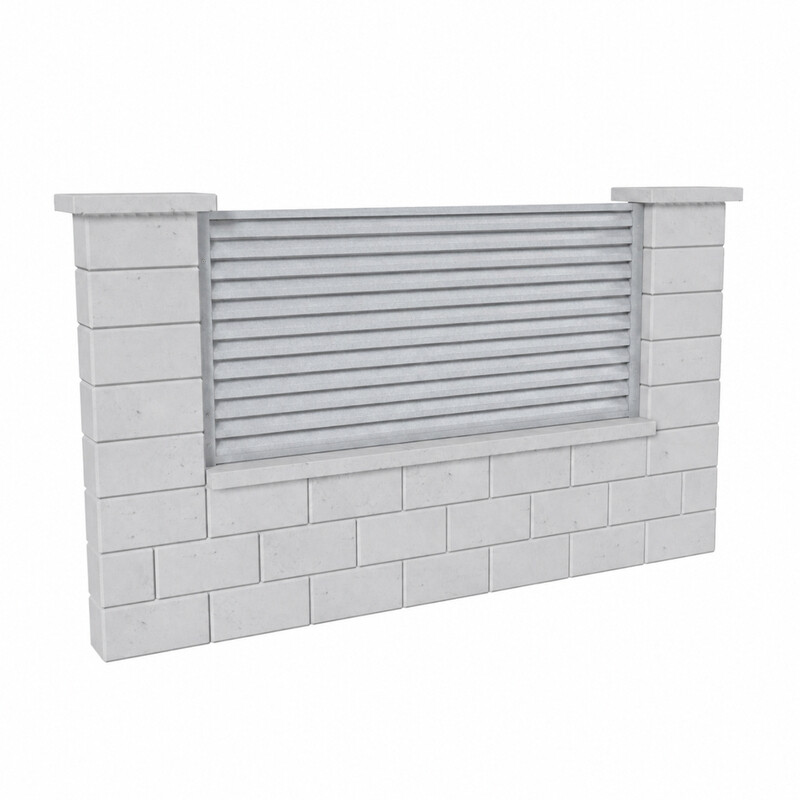 Výplň plotová DEKMETAL RAZZO MMA96 white aluminium