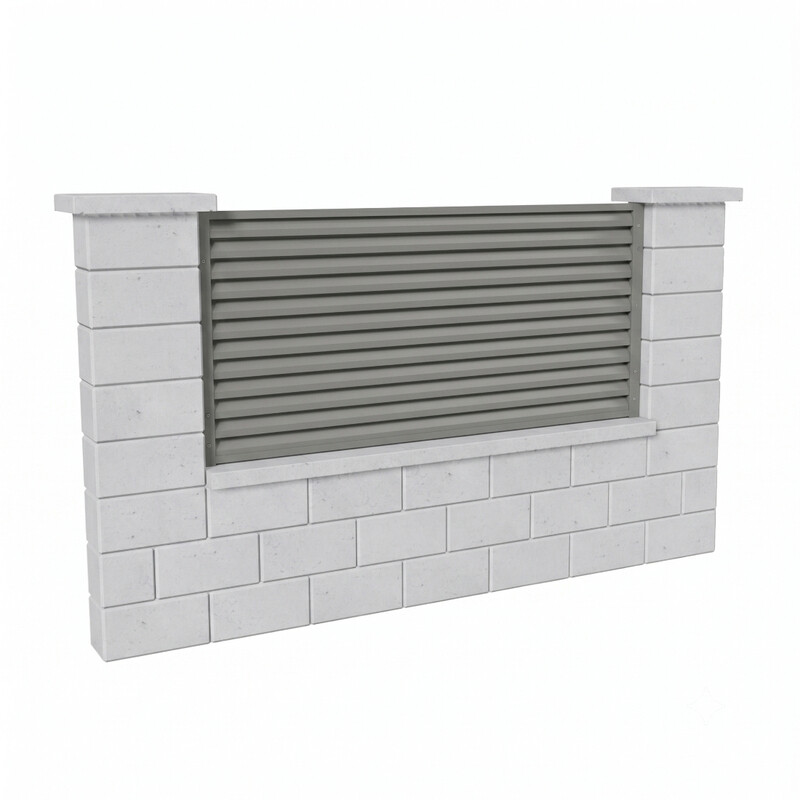 Výplň plotová DEKMETAL RAZZO 2A094 grey aluminium