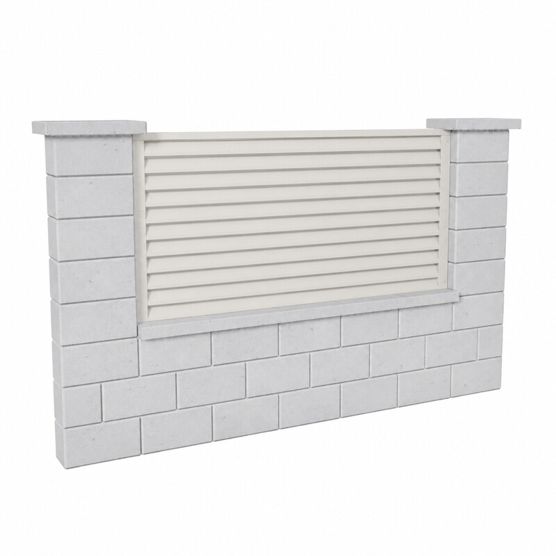 Výplň plotová DEKMETAL RAZZO 2W690 pure white