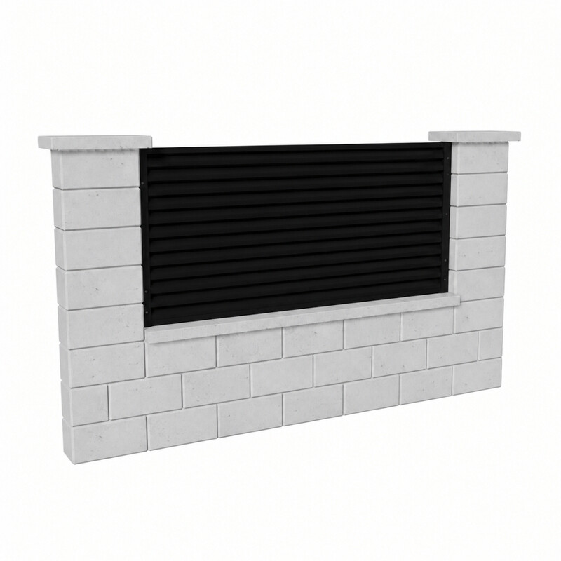 Výplň plotová DEKMETAL RAZZO 2N156 jet black
