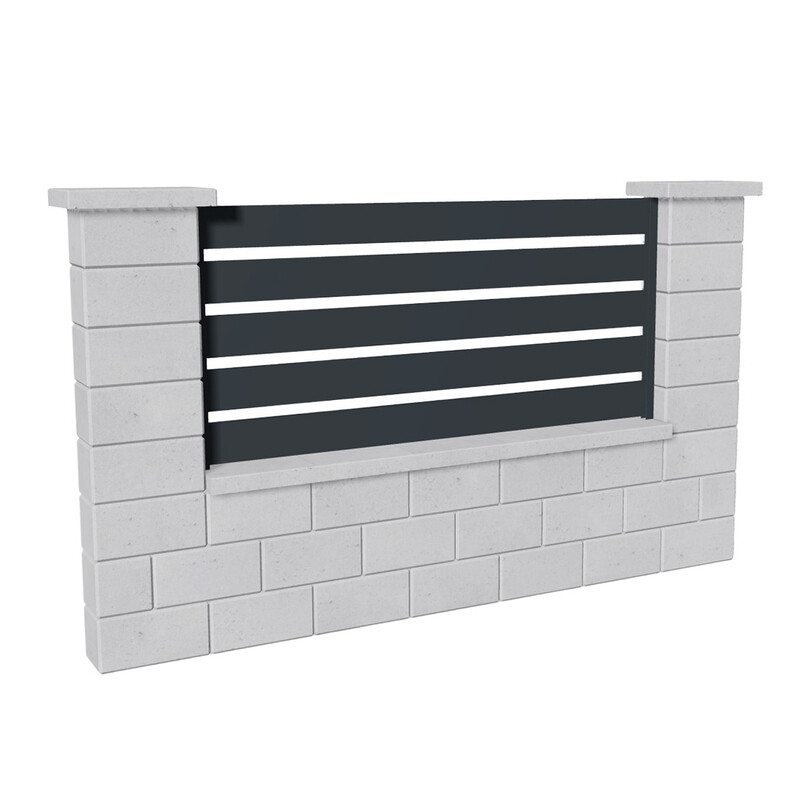 Výplň plotová DEKMETAL TAVOLA 7G78D anthracite grey