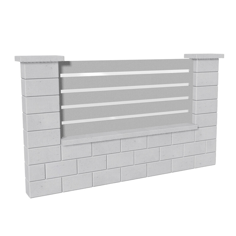 Výplň plotová DEKMETAL TAVOLA MMA96 white aluminium