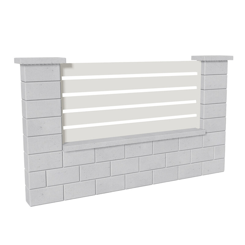 Výplň plotová DEKMETAL TAVOLA 2W690 pure white