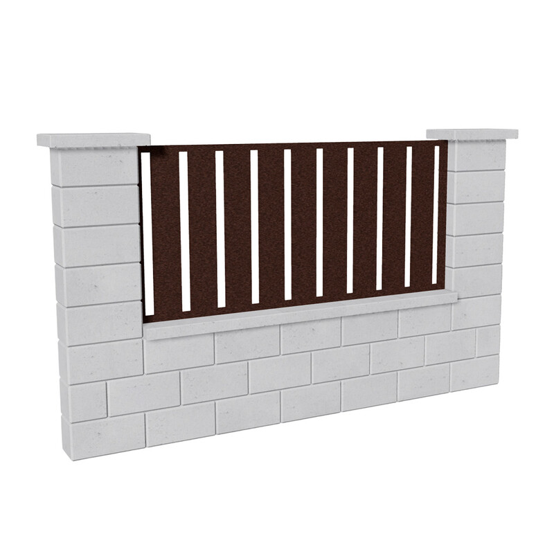 Výplň plotová DEKMETAL STECCA MIC82 corten dark