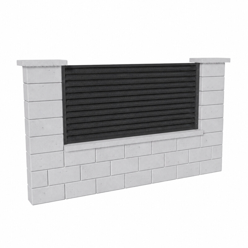 Výplň plotová DEKMETAL RAZZO 2N09A jet black